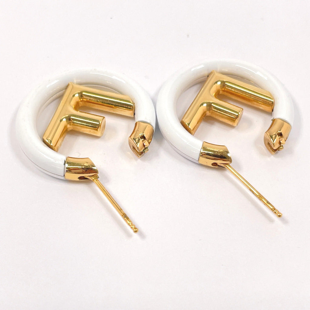 Fendi F is Fendi Metal Earrings Gold