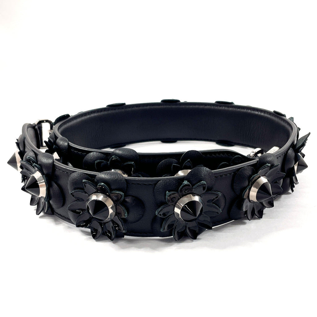 Fendi Leather Flower Shoulder Strap