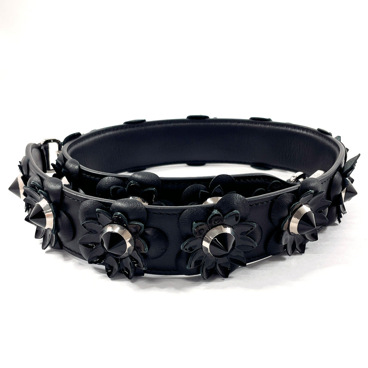 Fendi Leather Flower Shoulder Strap