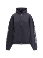Balenciaga Women Blackletter Script Motif Hoodie