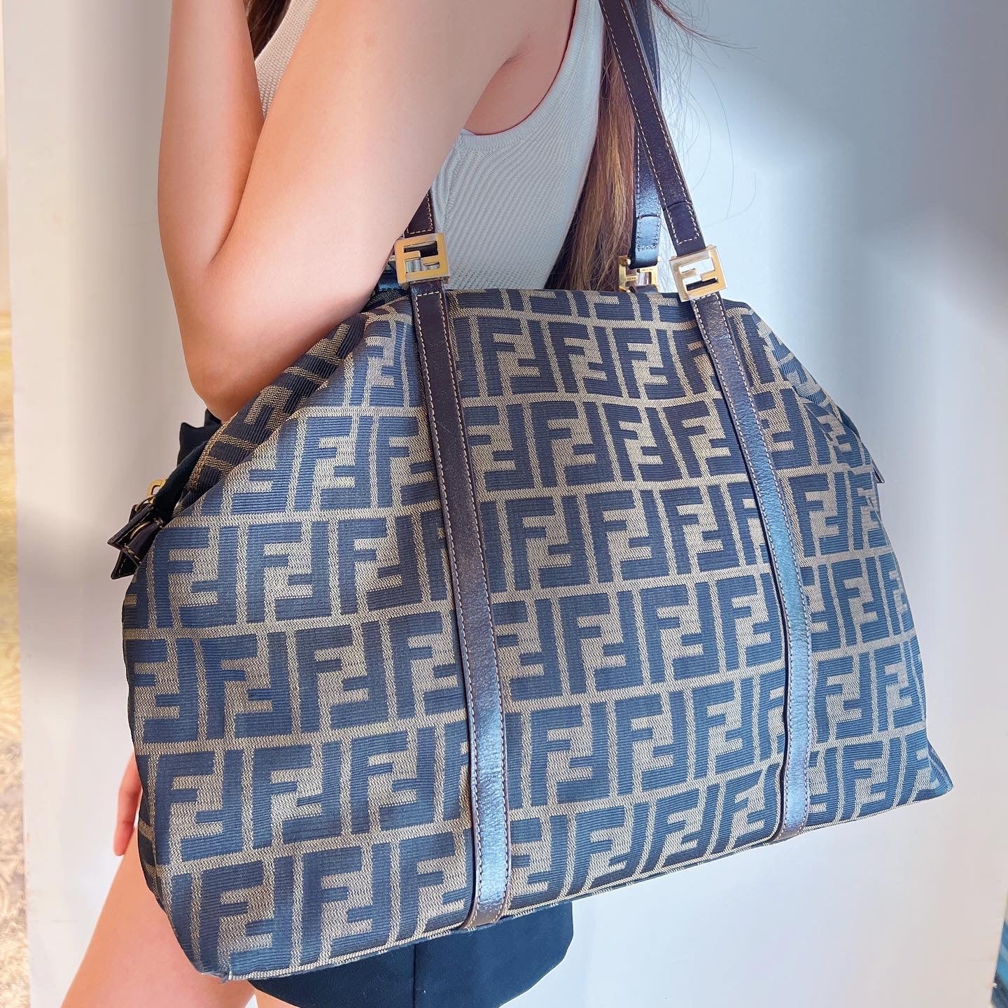 Fendi monogram tote bag