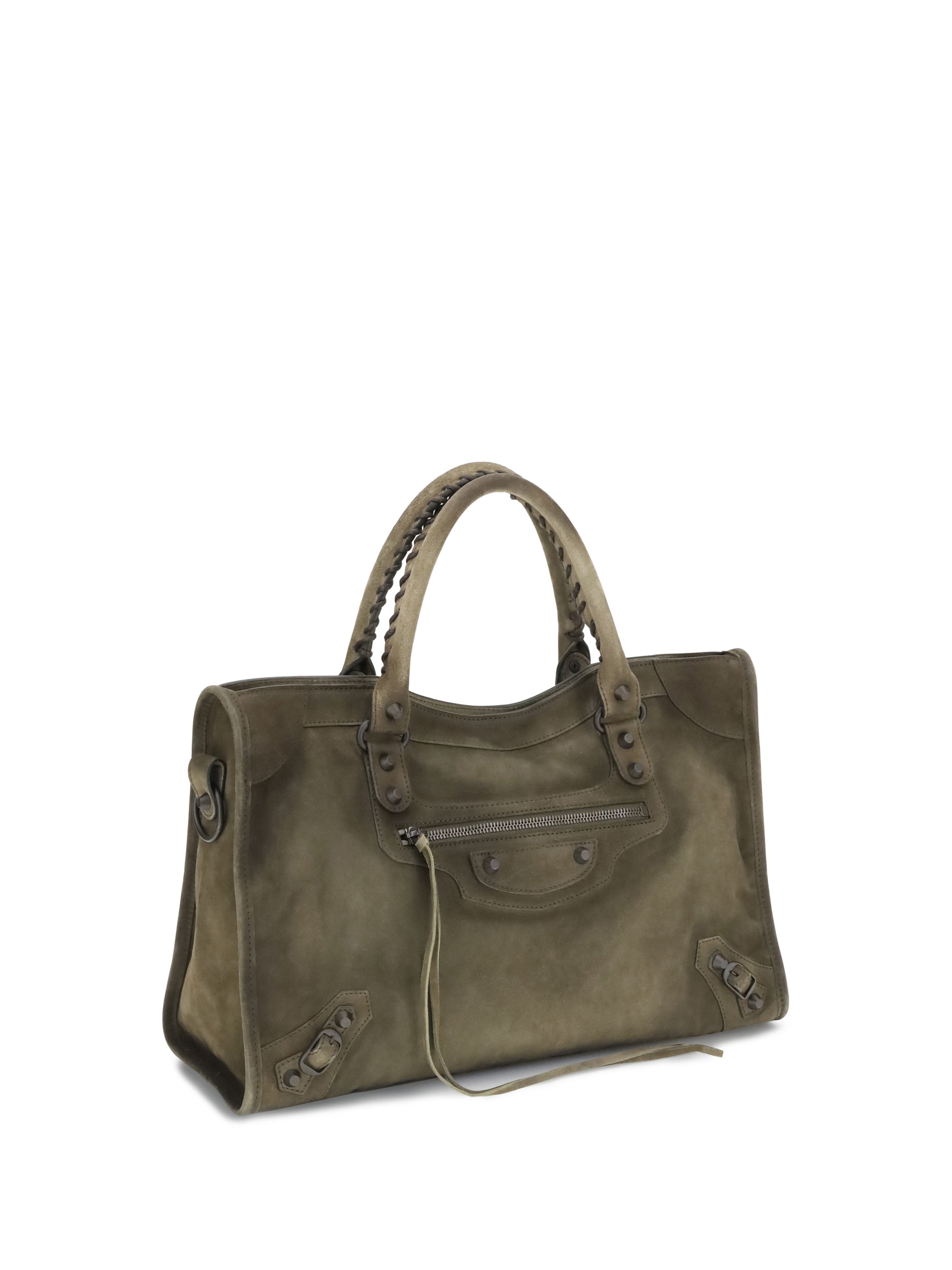 Balenciaga Women Suede Le City Medium Handbag