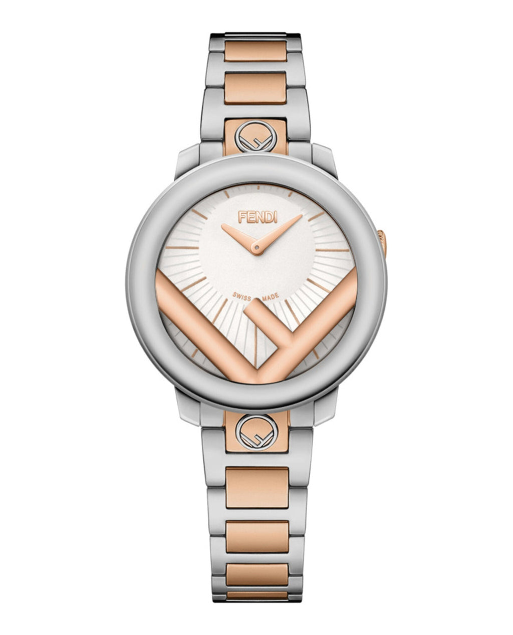 Fendi Womens  Two Tone 28mm Bracelet Fashion Watch