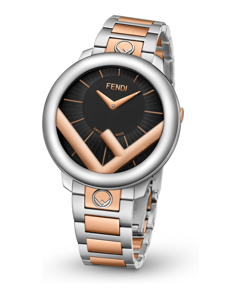 Fendi Womens  Two Tone 36mm Bracelet Fashion Watch