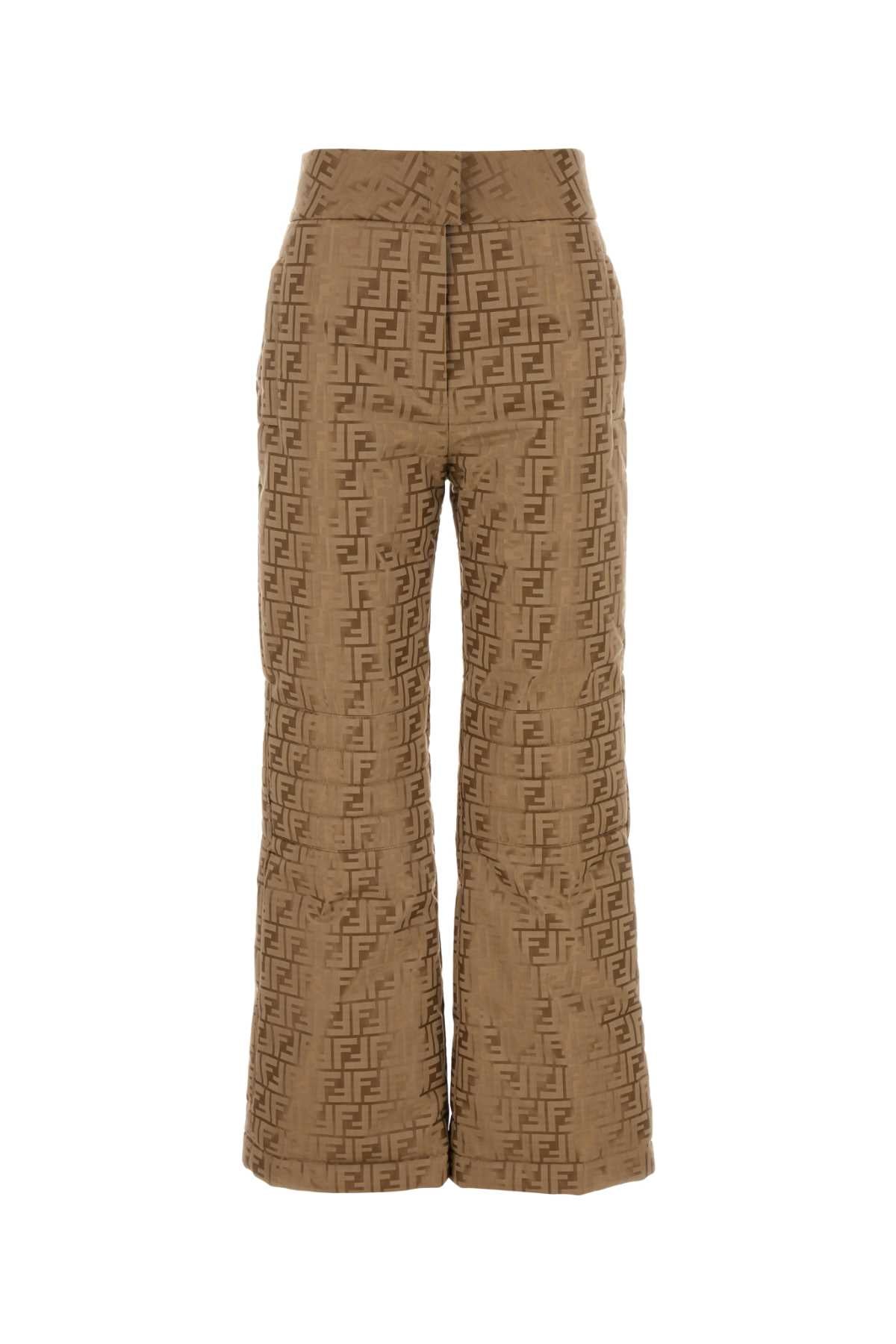 FENDI Embroidered Cotton Blend Pants for Women - FW24 Edition