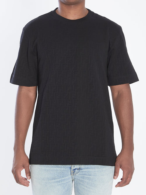 FENDI FF Monogram Regular Fit T-Shirt - Size L
