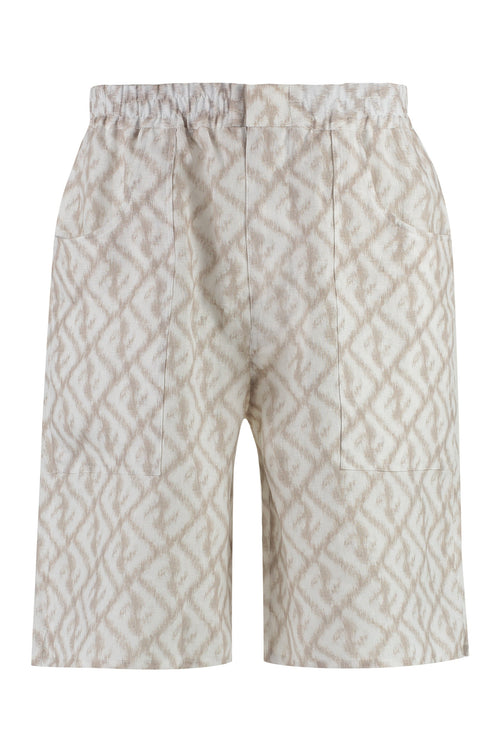 FENDI Mini Linen Shorts for Men