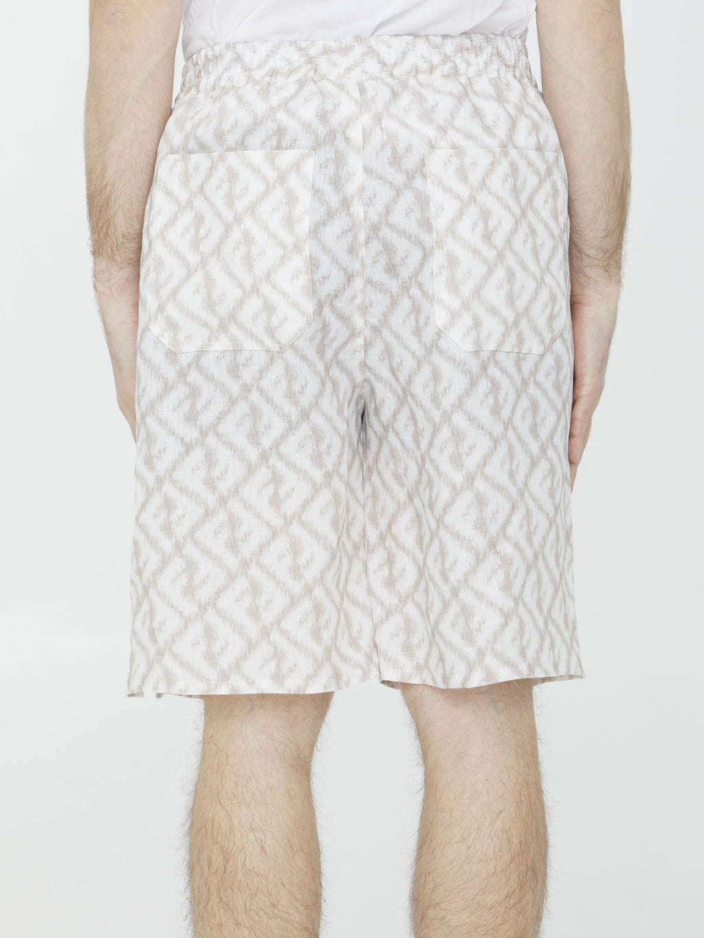 FENDI Mini Linen Shorts for Men