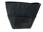 Celine Black Leather Bucket Bag