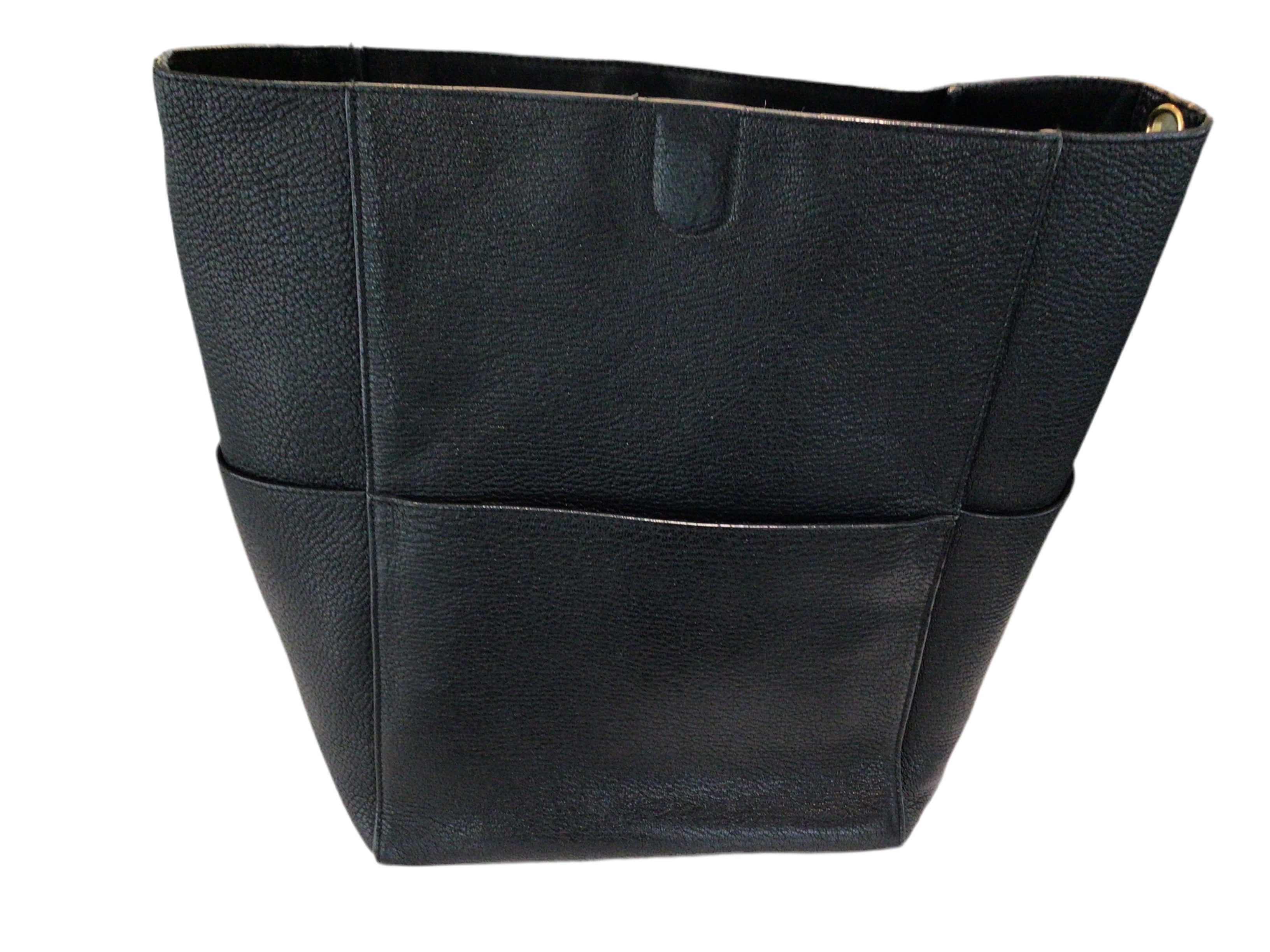 Celine Black Leather Bucket Bag