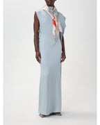 Fendi High Neck Sleeveless Maxi Dress Women Dust Dresses
