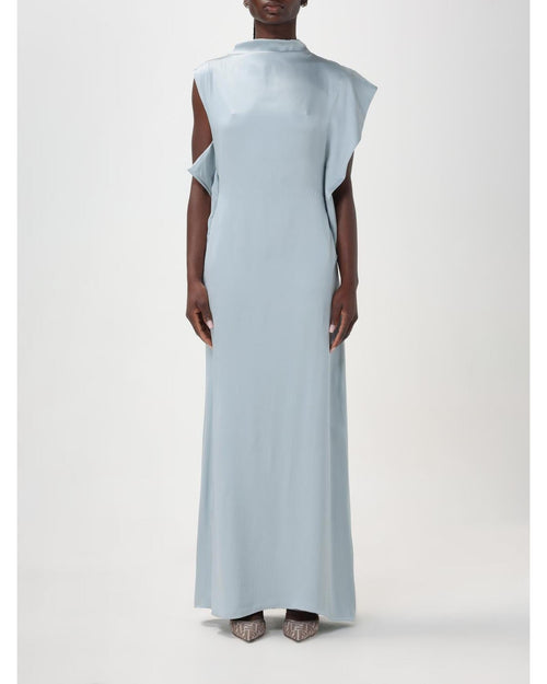 Fendi High Neck Sleeveless Maxi Dress Women Dust Dresses