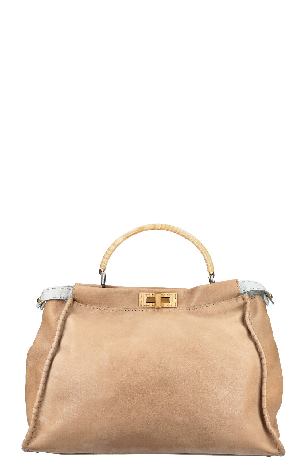 FENDI Peekaboo Large Wood Beige