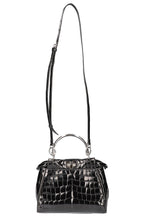 FENDI Peekaboo Mini Alligator Bag Black