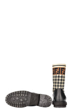 FENDI Boots Zucca Caro Pattern Black