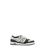 Fendi Match Leather Sneakers Men Black