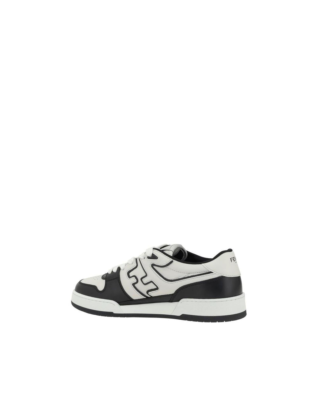 Fendi Match Leather Sneakers Men Black