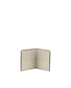 Fendi Leather Wallet with Stitching Detail Men Brown Wallets & Pouches