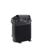 Fendi Roma Leather Bucket Bag Men Black Backpacks