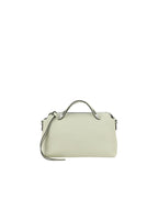 Fendi Kan I Small Leather Zip Bag Women Beige Shoulder Bags