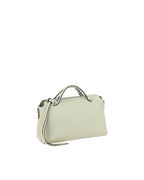 Fendi Kan I Small Leather Zip Bag Women Beige Shoulder Bags