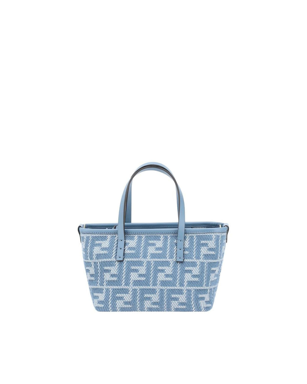 Fendi Mini Denim Tote Bag Women Light Blue Handbags