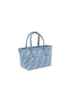 Fendi Mini Denim Tote Bag Women Light Blue Handbags