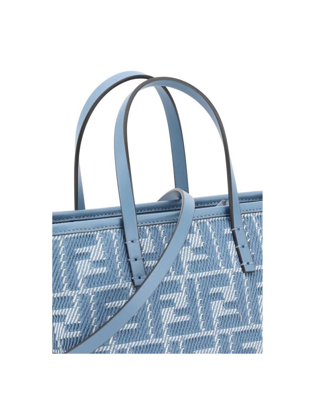 Fendi Mini Denim Tote Bag Women Light Blue Handbags