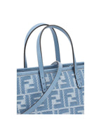 Fendi Mini Denim Tote Bag Women Light Blue Handbags