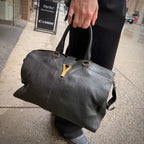 Yves Saint Laurent Black Lambskin Cabas Handbag