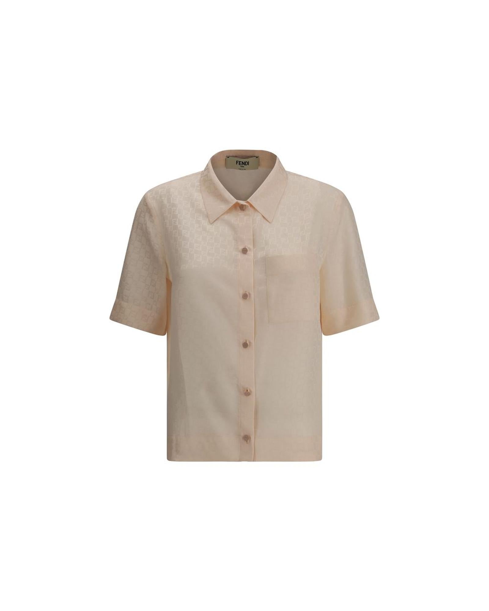 Fendi FF Monogram Short Sleeve Shirt Women Multicolor
