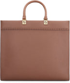 FENDI SUNSHINE CALFSKIN LEATHER MEDIUM SHOPPER TOTE BAG
