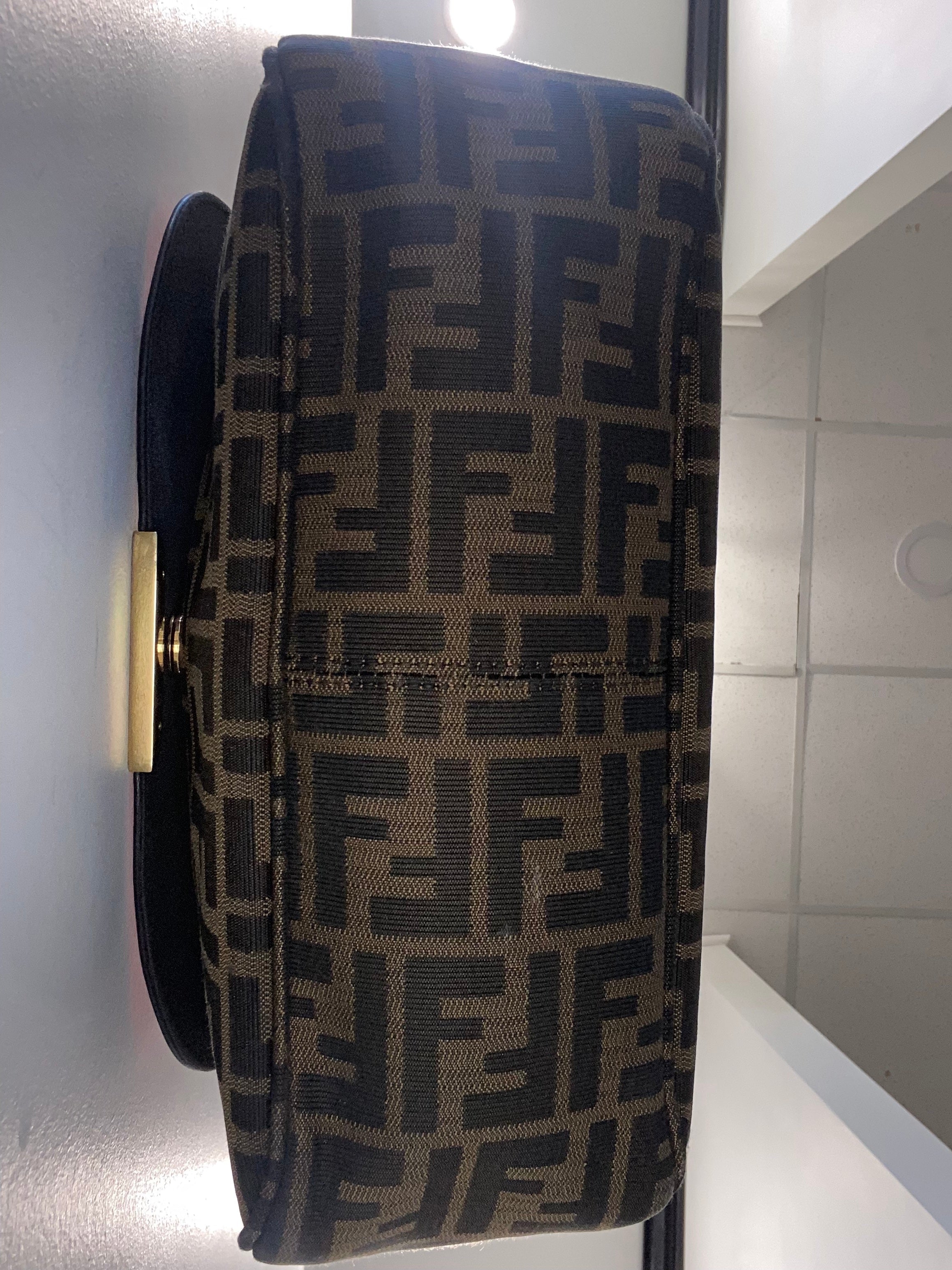 FENDI ZUCCA VITELLO ELITE CROSSBODY BAG