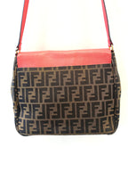 FENDI ZUCCA VITELLO ELITE CROSSBODY BAG