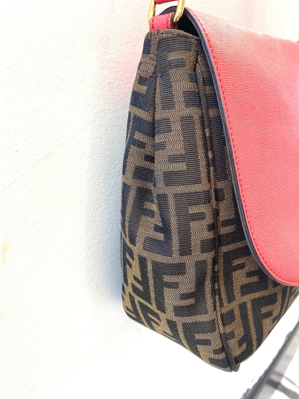FENDI ZUCCA VITELLO ELITE CROSSBODY BAG