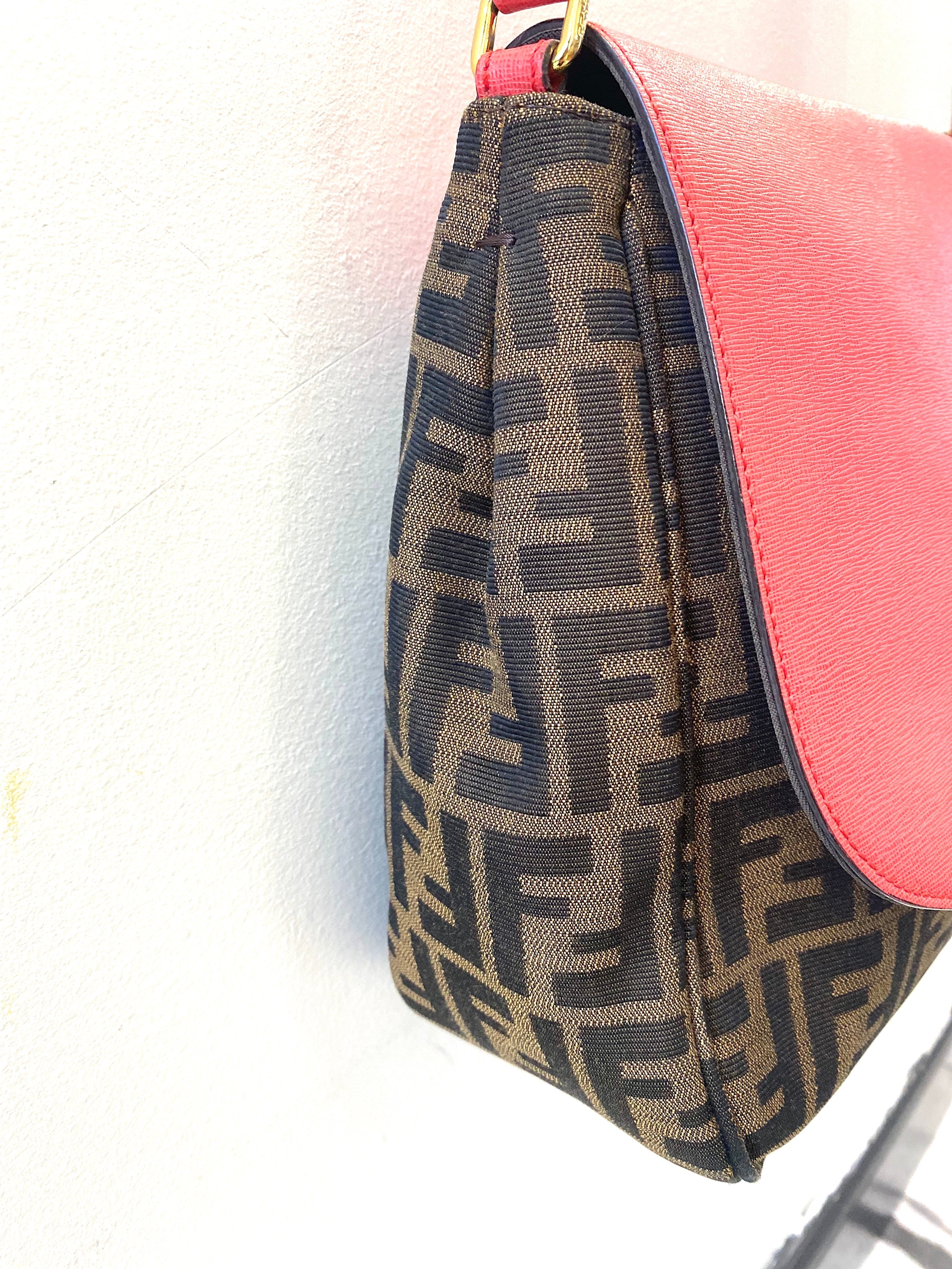 FENDI ZUCCA VITELLO ELITE CROSSBODY BAG
