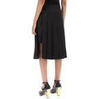 FENDI Cotton and Silk Washed Mini Skirt