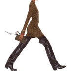 FENDI Fitted Cotton FF Dress for Women - Fall Winter 24/25