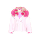 FENDI Fur Collar Cashmere Cape Jacket - Women's