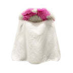 FENDI Fur Collar Cashmere Cape Jacket - Women's