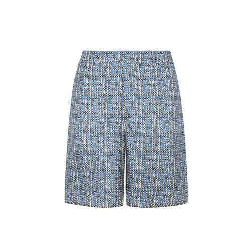 FENDI Luxurious Printed Silk Mini Shorts