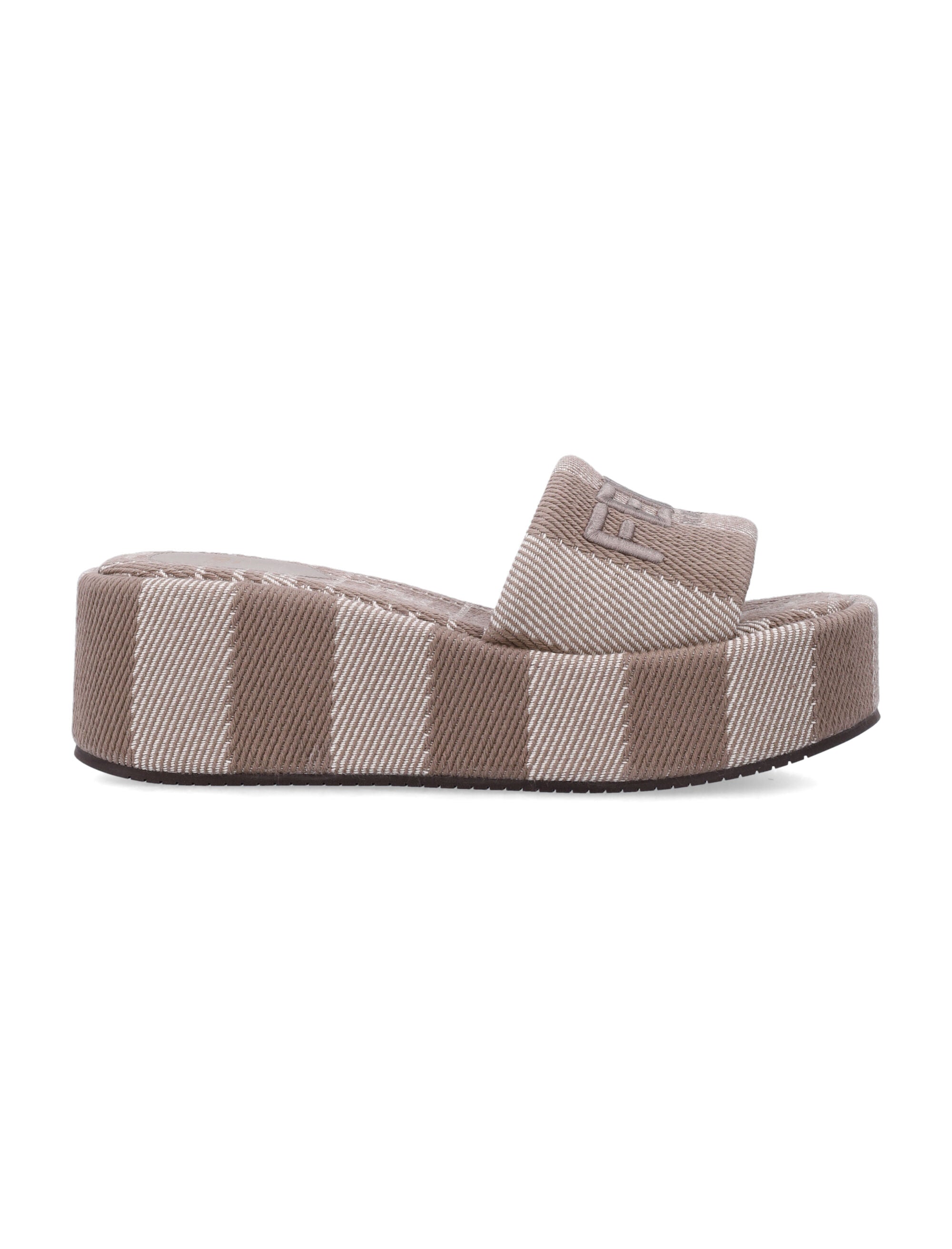 FENDI Sunshine Slide Sandals with 6 cm Platform