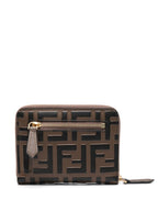 FENDI Medium Diamonds Zip Wallet