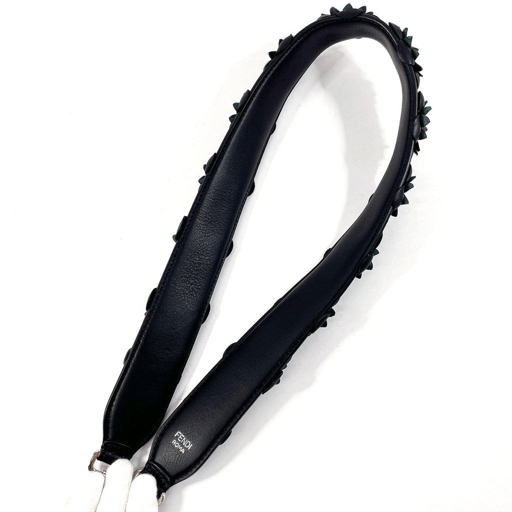 Fendi Leather Flower Shoulder Strap