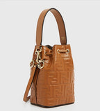 Fendi Mon Tresor Mini Calf Leather Bucket Bag