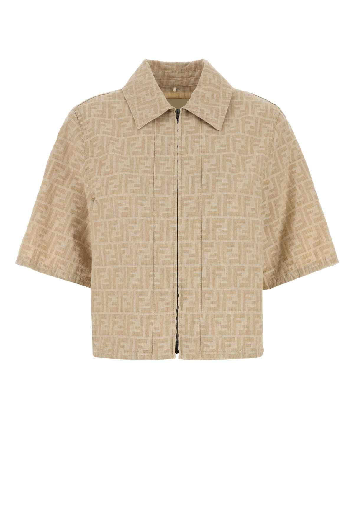 FENDI Embroidered Denim Shirt for Women