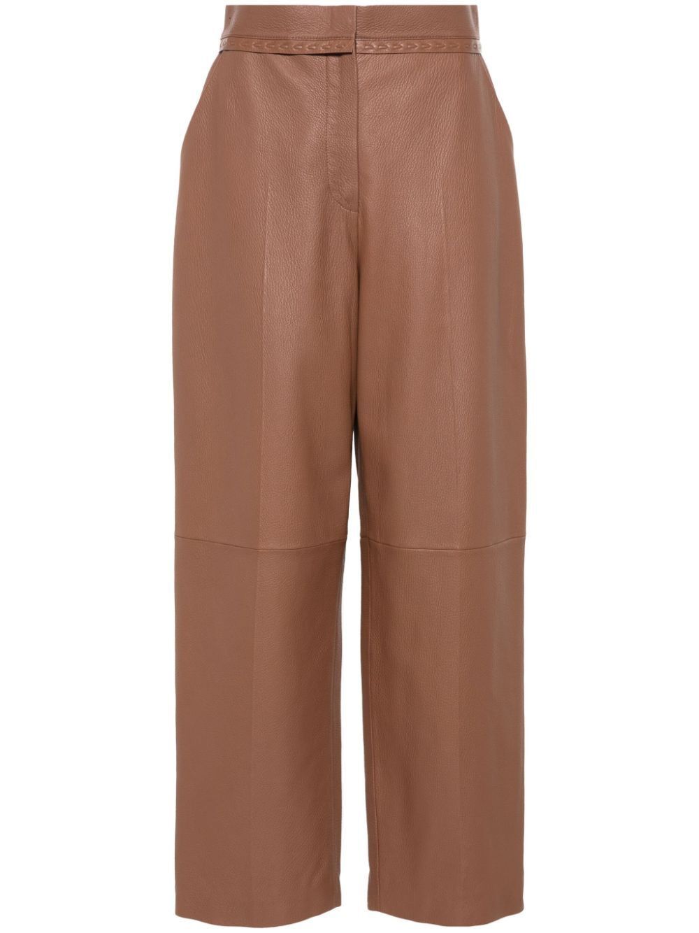 FENDI Luxury Leather Trousers for Women - SS24 Collection