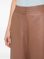 FENDI Luxury Leather Trousers for Women - SS24 Collection