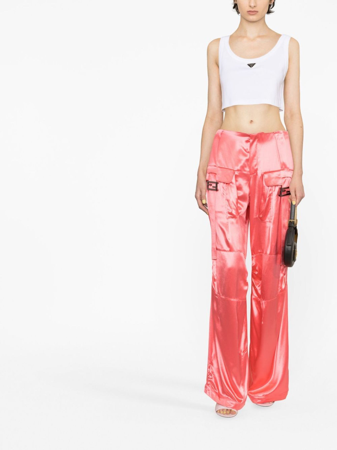 FENDI Chic Viscose Trousers for Women - FW25