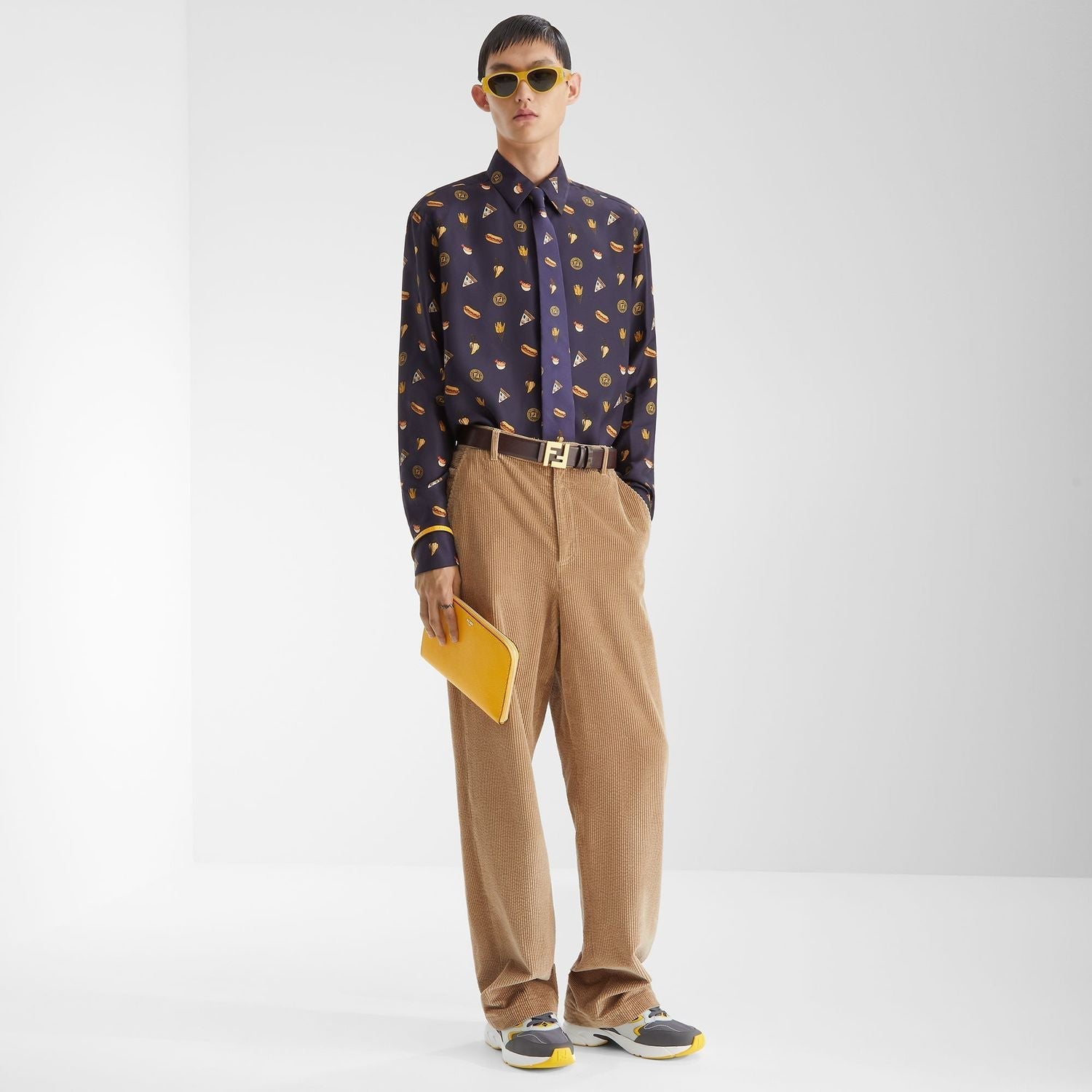 FENDI Men's Woven Shirt - FW24 Collection